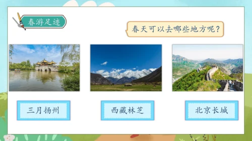 【核心素养】部编版语文三年级下册-口语交际-春游去哪儿玩（课件）