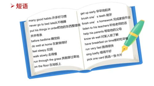 Unit 2 Good habits(复习课件)-2023-2024学年六年级英语下学期期中核心考点