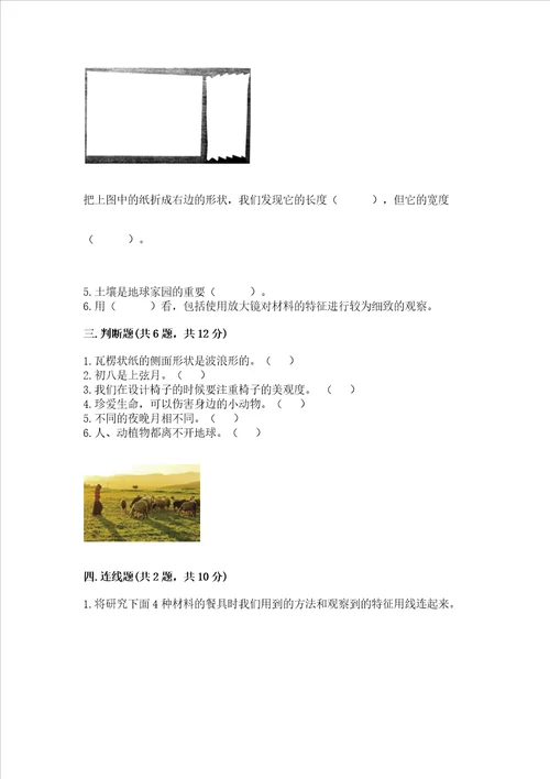 教科版小学二年级上册科学期末测试卷带答案夺分金卷