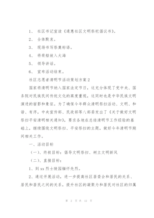 社区志愿者清明节活动策划方案.docx