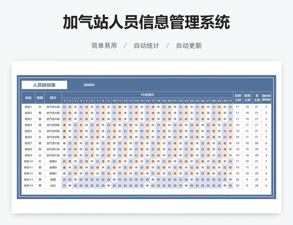 加气站人员信息管理系统