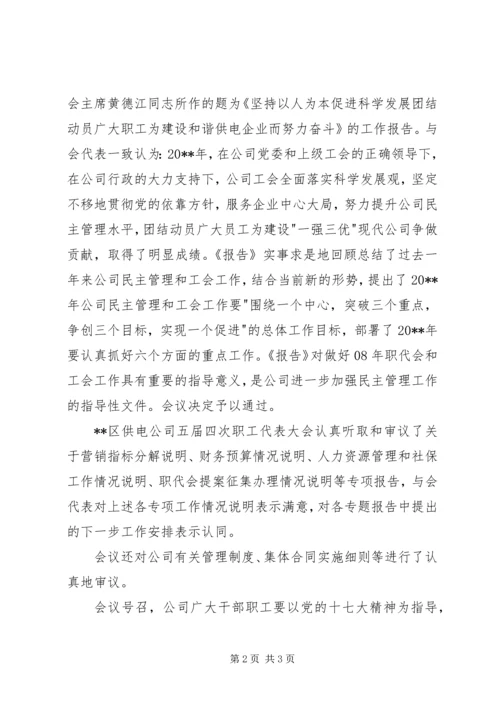 供电公司职工代表大会决议[范文大全] (2).docx