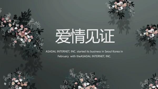LED婚礼舞台开场相册婚礼纪念册PPT