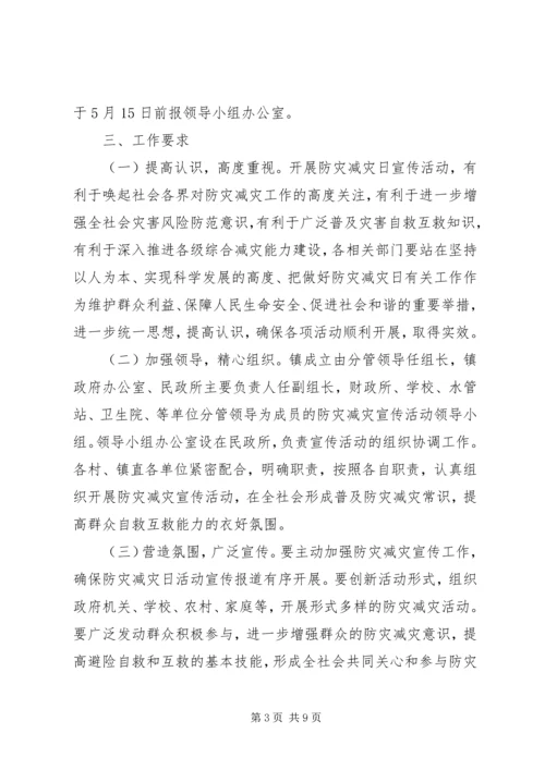 乡镇防灾减灾日活动方案.docx