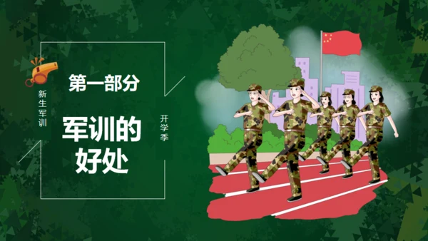 开学军训动员会通用PPT模板