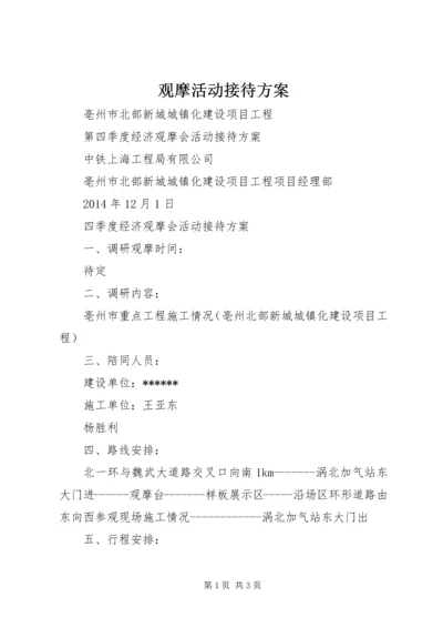 观摩活动接待方案 (4).docx