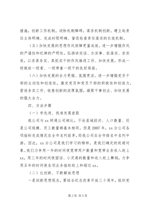 网通公司学先进比创新看实效主题活动实施方案 (3).docx