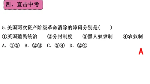 第一单元 殖民地人民的反抗与资本主义制度的扩展（单元复习课件）-2023-2024学年九年级历史下册