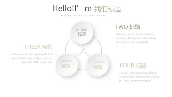 绿色小清新公司产品介绍宣传通用PPT动态模板