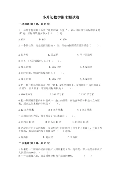 小升初数学期末测试卷【夺冠系列】.docx