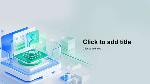 绿色3D风转正述职报告通用模板