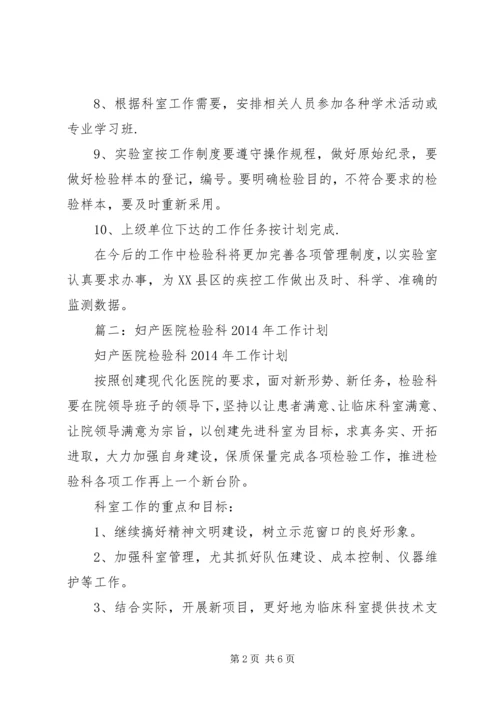 篇一：XX年检验工作计划 (2).docx