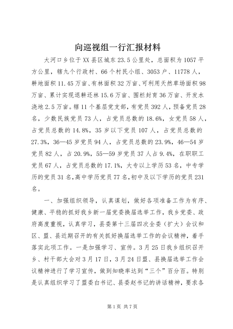 向巡视组一行汇报材料.docx