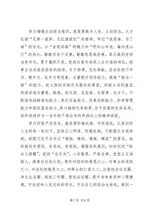 关于如何做忠诚干净担当的高素质年轻干部专题研讨报告.docx