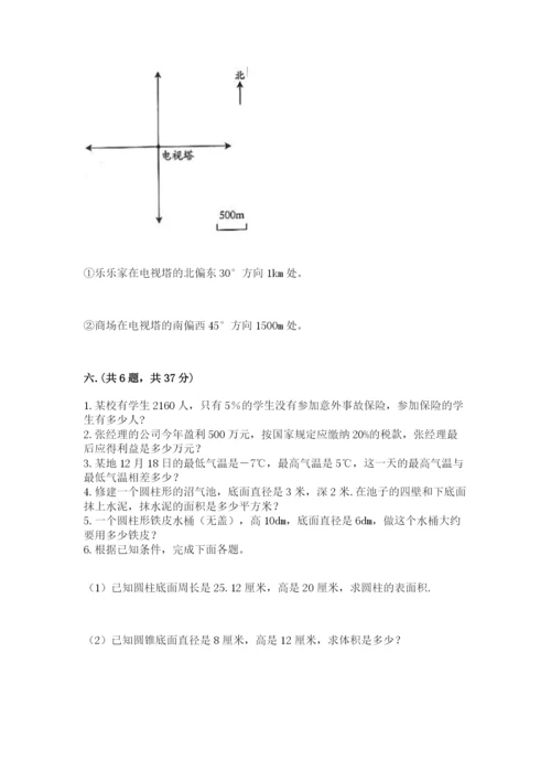 小升初数学综合模拟试卷及参考答案（突破训练）.docx