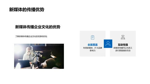 新媒体企业文化传播PPT模板