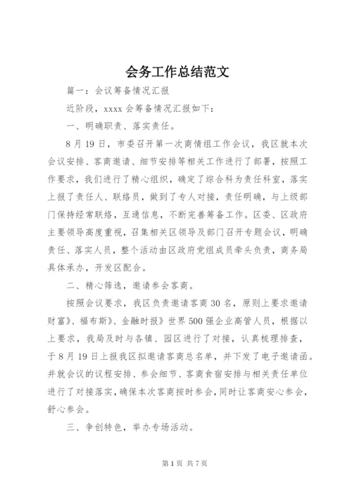 会务工作总结范文.docx