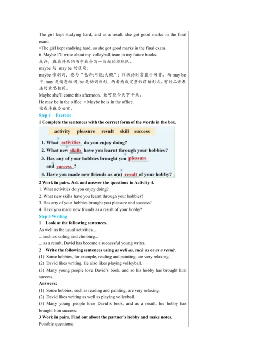 Module 6 Unit 2 教学详案