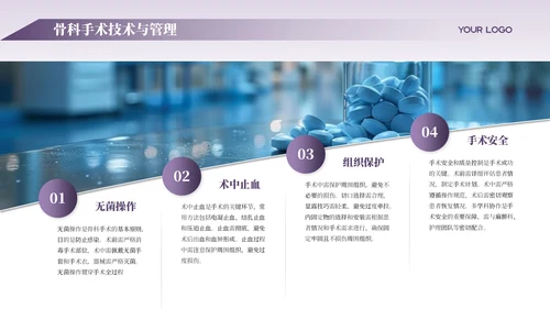 紫色商务风骨科医师规培报告PPT模板