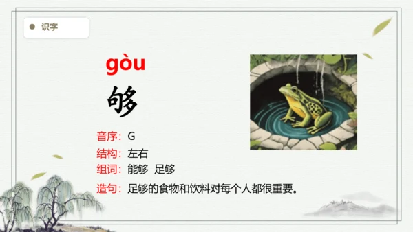 【2024秋季学期】语文二上11.葡萄沟  生字识记课件