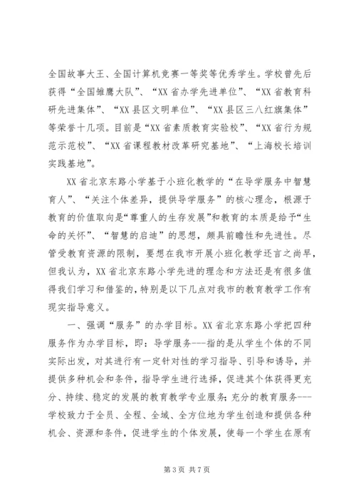 小学学习考察报告.docx