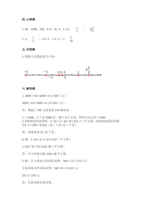 绵阳市小升初数学测试卷a4版.docx