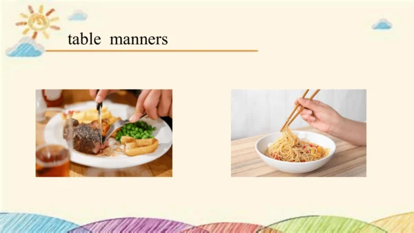 Module 6 Eating together Unit 3 Language in use 课件