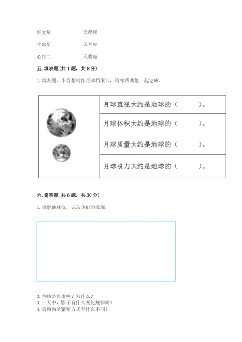 教科版科学三年级下册期末测试卷及参考答案（基础题）.docx