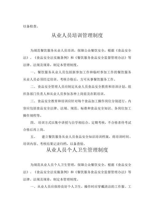 学校食品卫生安全管理制度汇编(2020版).docx