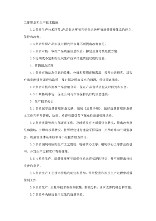 江苏省盐业有限公司质量管理标准手册模板.docx