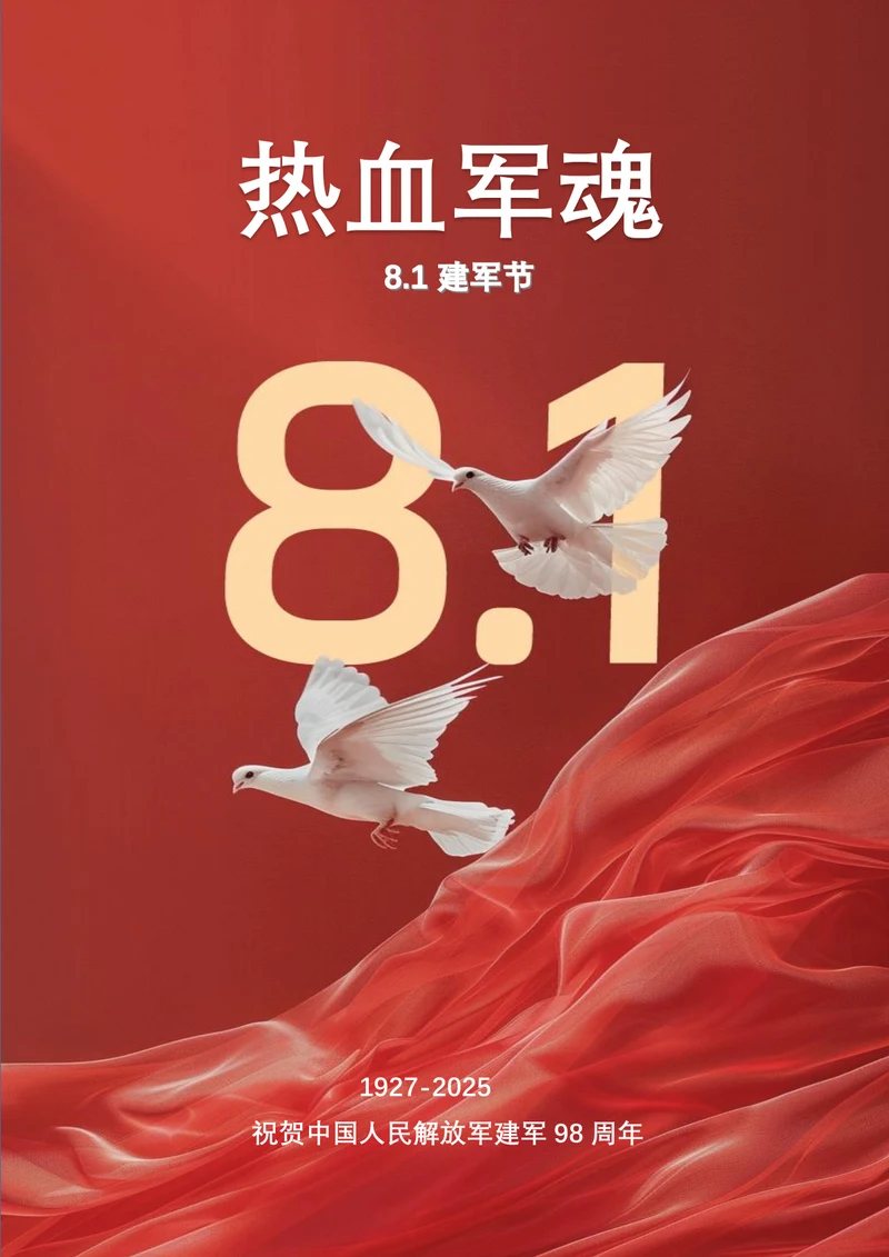 81建军节节日海报