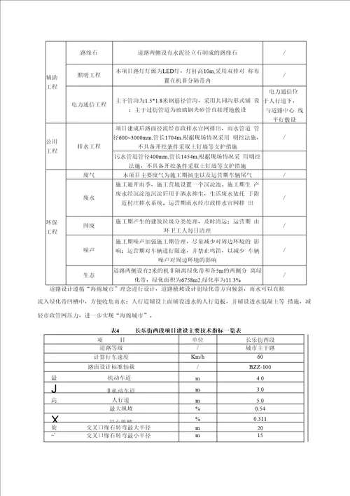 蒲城县长乐街西段道路建设项目环评报告公示