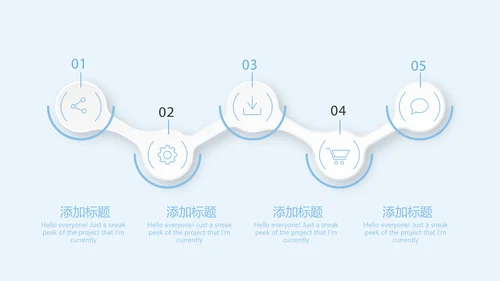 蓝色简约大方医疗牙科口腔健康动态PPT