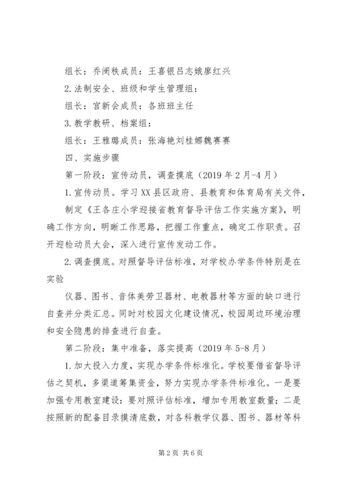 迎接政府履行教育职责工作评价督导评估实施方案.docx