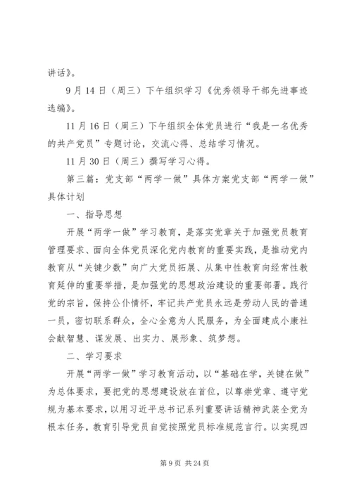 高庄村党支部两学一做整改方案.docx