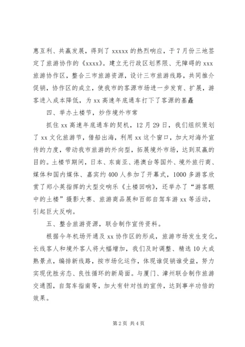 市旅游工作小结及明年计划 (6).docx