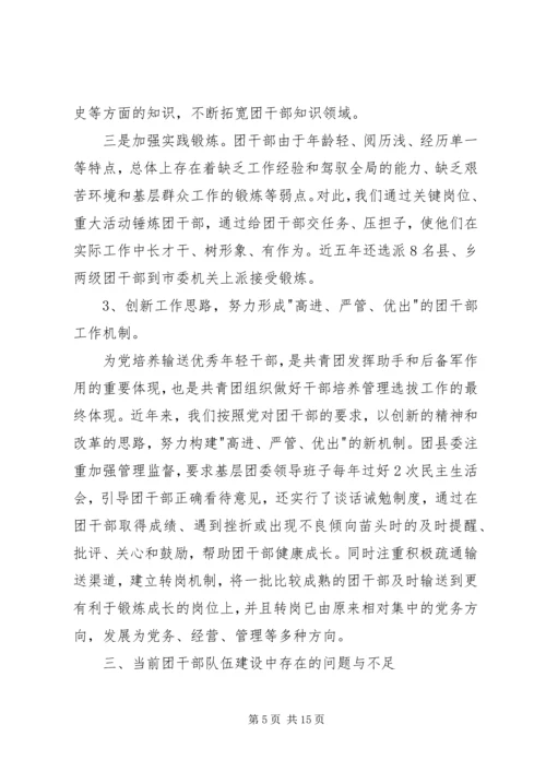 关于XX县共青团干部队伍建设的调查与思考精编.docx