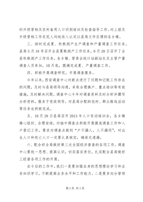 县统计局城乡住户调查年工作报告.docx