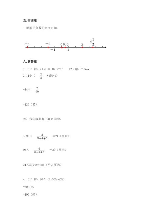 冀教版小学六年级下册数学期末综合素养测试卷（能力提升）.docx