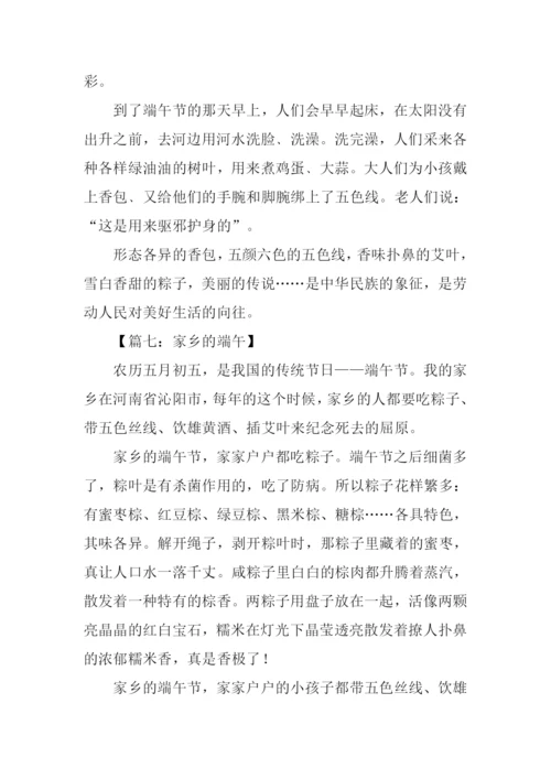 家乡的端午作文.docx