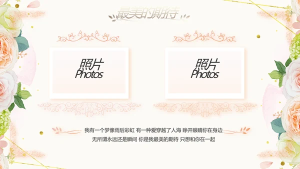 唯美我们结婚啦婚礼纪念册动态PPT