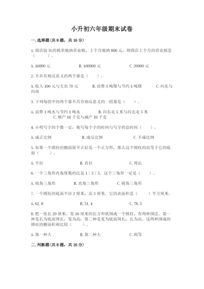 小升初六年级期末试卷（综合题）.docx