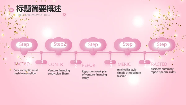 粉色时尚化妆品周年庆ppt模板活动策划方案