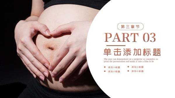 怀孕月子会所孕妇婴儿用品母婴PPT模板