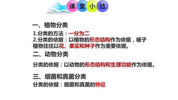 人教版生物七年级上册2.4.1《尝试对生物的分类》（教学课件）(共23张PPT)