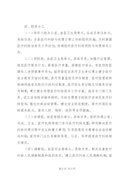 XX县区医疗纠纷预防与处理工作实施方案.docx