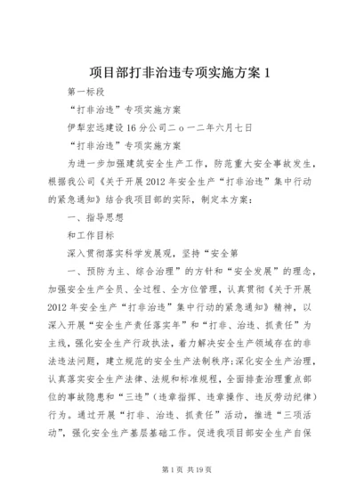 项目部打非治违专项实施方案1.docx