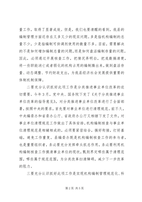 副县长在核查会发言稿.docx