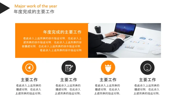 工作汇报述职报告年终总结PPT模板