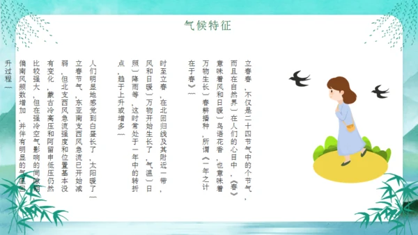 立春燕子归来春天节气通用PPT模板